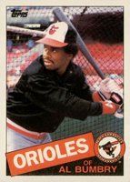 1985 Topps #726 Al Bumbry Baseball Card