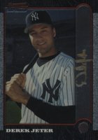1999 Bowman Chrome Gold #290 Derek Jeter Baseball Card