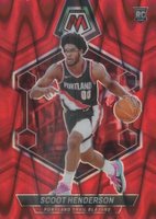 2023 Panini Mosaic #216 Scoot Henderson Red Seismic Basketball Card