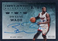 2015 Panini Luxe Crown Jewel Autographs #CJDWD Dwyane Wade Basketball Card