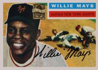 1997 Topps Willie Mays #8 Willie Mays 1956 Topps Baseball Card
