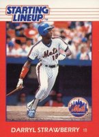 1988 Kenner Starting Lineup # Darryl Strawberry Baseball Card
