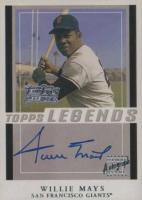 2003 Topps Team Topps Legends Autograph #TT-WM Willie Mays Baseball Card