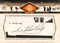 2008 SP Legendary Cuts Legendary Cuts Signatures #LC-SP Satchel Paige Baseball Card