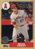 2017 Topps Update 1987 Topps #10 Mike Trout Baseball Card