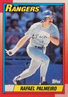 1990 Topps #755 Rafael Palmeiro Baseball Card