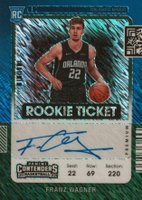 2021 Panini Contenders #108 Franz Wagner Variation-Autograph-Premium Edition-Green Shimmer Basketball Card