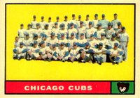 1961 Topps #122 Chicago Cubs Team Baseball Card