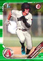 2019 Bowman Draft #BD125 Corbin Carroll Green Baseball Card