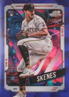 2024 Topps Chrome Cosmic #30 Paul Skenes Purple Nebula Refractor Baseball Card