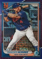 2024 Bowman Mega Box Chrome #75 Francisco Alvarez Purple Refractor Baseball Card