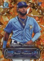 2024 Bowman Sapphire Edition Sapphire Selections #BSS8 Junior Caminero Gold Baseball Card