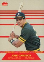 1987 Fleer Headliners #2 Jose Canseco Baseball Card