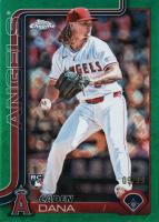 2025 Topps Chrome Logofractor Edition #245 Caden Dana Green Refractor Baseball Card