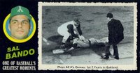 1971 Topps Greatest Moments #5 Sal Bando Baseball Card