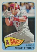 2014 Topps Heritage Chrome #250 Mike Trout Batting Baseball Card