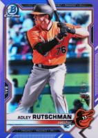 2021 Bowman Chrome Prospects #BCP241 Adley Rutschman Purple Refractor Baseball Card