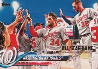 2018 Topps Complete Set #349 Washington Nationals All-Star Game Edition Baseball Card