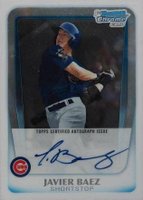 2011 Bowman Chrome Draft Prospect Autographs #JBA Javier Baez Baseball Card