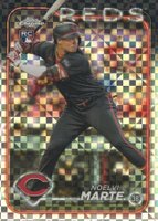 2024 Topps Chrome #177 Noelvi Marte X-Fractor Baseball Card