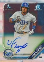 2019 Bowman Prospect Autographs Chrome #WF Wander Franco Baseball Card