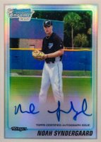 2010 Bowman Chrome Draft Picks & Prospects #BDPP75 Noah Syndergaard Autograph-Refractor Baseball Card