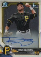 2018 Bowman Draft Chrome Draft Picks Autographs #CDATS Travis Swaggerty Baseball Card