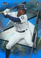 2020 Finest #41 Kyle Lewis Blue Refractor Baseball Card