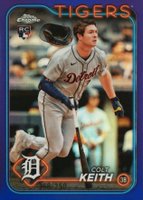 2024 Topps Chrome Update #USC8 Colt Keith Purple Refractor Baseball Card