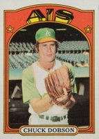 1972 Topps #523 Chuck Dobson Baseball Card