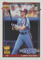 1991 Topps Desert Shield #339 Larry Walker Baseball Card