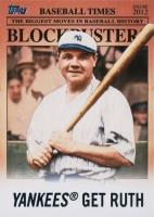 2012 Topps Update Blockbusters #BB-15 Babe Ruth Baseball Card