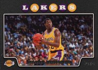 2008 Topps #174 Magic Johnson Black Basketball Card
