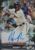 2017 Bowman Draft Chrome Draft Picks Autographs  #CDAHR Heliot Ramos Black Refractor Baseball Card