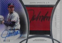 2017 Topps Diamond Icons Authenticated Jumbo Patch Autograph #JPAJS John Smoltz Purple Baseball Card