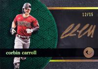 2024 Topps Diamond Icons Black Polychromatink #BPACAR Corbin Carroll Gold Ink Baseball Card