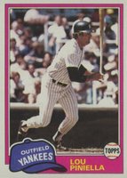 1981 Topps #724 Lou Piniella Baseball Card
