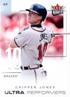 2004 Ultra Performers #9 Chipper Jones Baseball Card
