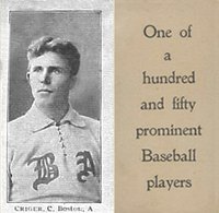 1903 Breisch-Williams (Type 1) !  # Lou Criger Baseball Card