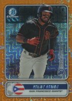 2020 Bowman Chrome Mega Box Spanning the Globe #STGHR Heliot Ramos Orange Refractor Baseball Card