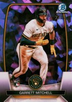 2023 Bowman Chrome Sapphire Edition #3 Garrett Mitchell Purple Baseball Card