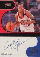 2000 Stadium Club Lone Star Signatures #LS-AI Allen Iverson Basketball Card