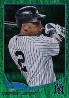 2013 Topps #2 Derek Jeter Batting-Emerald Baseball Card