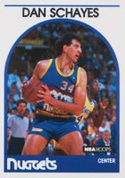 1989 Hoops #82 Danny Schayes Basketball Card