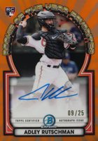 2023 Bowman Rookie of the Year Favorites #ROYAR Adley Rutschman Autograph-Orange Refractor Baseball Card