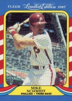 1987 Fleer Limited Edition #37 Mike Schmidt Baseball Card