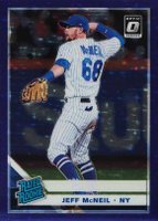 2019 Panini Donruss Optic #40 Jeff McNeil Purple Stars Baseball Card