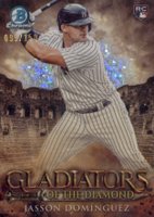 2024 Bowman Gladiators of the Diamond #GOTD2 Jasson Dominguez Mini Diamond Baseball Card
