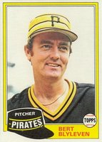 1981 Topps #554 Bert Blyleven Baseball Card