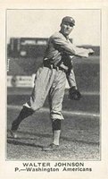 1922 Strip Card # Walter Johnson Throwing Baseball Card